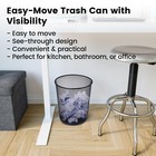 6 Gallon Rust-resistant Mesh Waste Basket Round Trash Can W  20 Bonus Trash Bags