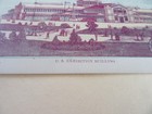 1876 Centennial Exhibition Color Litho Card-us Exhibit Bldg   6 1 2 X 4 1 2  
