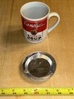 Mcdonalds Restaurant Vintage New Aluminum Ashtray 3-1 2 Inches 3 5    Silver Color