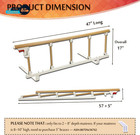 Bed Rail  Bedside Guard Rails For Elderly  Adults Safety Railing collapsible Bed