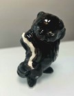 Vtg Kitsch Skunk Figure  Ceramic 3 5  Tall Mid Century Animal Figurine