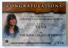 The Quotable Xena Warrior Princess Costume Card C14 Lucy Lawless As Xena