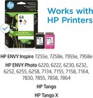 Genuine Hp 64 Black  tri-color Ink Cartridge 7158 7858 7958 Printer