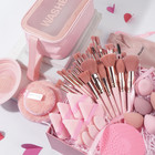 Makeup Brush Set 49 Pcs Makeup Tool Set Premium Synthetic Foundation Powder Conc