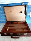 Vintage Art Box With Palettes And Supplies Artist Suitcase Carry Case