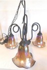 Quoizel  bellisimo  Signed And Dated 3-arm Chandelier