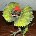 Dilophosaurus Toy Action Figure Posable Jurassic Dinosaurs  6 1 2  Tall Plastic