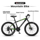 26 Inch Fat Tire Bike  Full Shimano 21 Speed Mountain Bicycle  Dual Disc Brakes