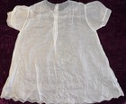 Vintage 16    Fancy White Cotton Gown For French Or German Antique Doll Lot 12120