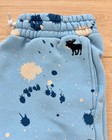 Abercrombie Kids Paint Splatter Fleece Joggers 15 16 Blue Moose Logo Sweatpants