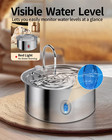 Dog Water Fountain For Large Dogs 7l 236oz 1 8g Stainless Steel Pet Water Dispen