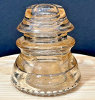 Vintage Dominion Glass Insulator Pink - Peach Tint - 4  High