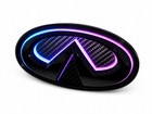 2018-2024 Gloss Black Carbon Fiber Rgb Infiniti Q50 Front Grille Emblem Badge