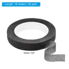 2pcs Floral Tape 1 2  X 30 Yard Flower Wrap Adhesive Tape  Black