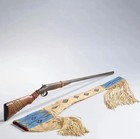 Indian Beaded Native American Rifle Scabbard Sioux Style Suede Leather Gun Cover