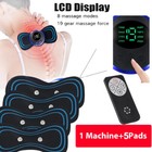 Heating Tens Unit Muscle Therapy Pain Relief Stimulator Machine Pulse Massager