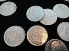 1965 Canadian 80  Silver Half Dollar Canada 50 c  Uncirculated Lot Of 5 Coins