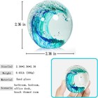 Hand Blown Ocean Wave Glass Ball    unique Gift For Beach Lovers   beach Decorat