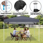 Outdoor Pop Up Canopy 10x10ft Tent Camping Sun Shelter Party Tent With Bag Gray