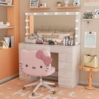 Vanity Set Desk 11 Drawers Large Mirror With Power Outlet Led Light Makeup Table