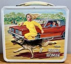 1978 Aladdin The Bionic Woman Metal Lunchbox And Thermos