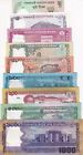 Bangladesh Set 9 Pcs 2 5 10 20 50 100 500 1000 Taka 2016 - 2022 Unc