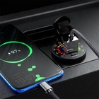Dual Usb Motorcycle Fast Charger Power Socket Outlet Led Voltmeter Waterproof