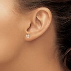 14k Solid Yellow Gold Butterfly Stud Earrings