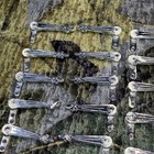 Vintage Stair Carpet Clips - Alexander Style Chrome Grips  Fleur De Lis X 26 