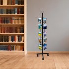 Greeting Card Rack Spins 20 Pocket Black Retail Display 6  X 8 Cards Sign Holder