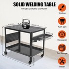 Portable Steel Welding Table  36 x24  Heavy Duty Welding Workbench With Wheels