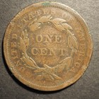 1840 Braided Hair Large Cent   free Shipping   M8551