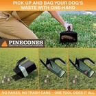 Neater Pets Lift N    Bag Trap Door Dog Poop Scoop W  Black Bin And 15 Bags Black