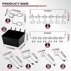 Pegboard Organizer Peg Board Hooks  300-piece Hooks For Black