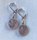 New Dandelion Sundance Charm Handmade Sterling Silver Artisan Jewelry Earrings