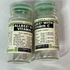 2 Vintage Glass 2 Inch Glass Vial Rx Prescription Medication Bottle Pop Top 1961