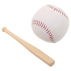 1 Set Toddler Baseball Set Wooden Practice Bat With Soft Balls Assorted Colors