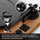 Slightly Useb10a Bluetooth Turntable Hifi System With 36 Watt Bookshelf Speakers