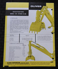 1965  oliver Tractor 615 Backhoe With Hydro-clam  Specifications Brochure