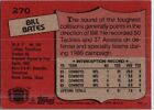 1987 -bill Bates- Topps Autograph signed auto Football Card  270 Dallas Cowboys