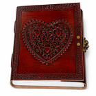 Vintage Leather Journal 8x6 Handmade Antique Diary 200 Lined Paper Notebook