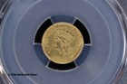 1856  1 Indian Head Princess Gold   Pcgs Bent-xf Details Slanted 5