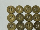 35 Vintage San Francisco Muni Transit Tokens Sf Municipal Railway Tokens Lot