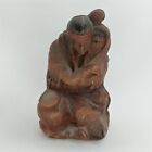 Vintage Souvenir Lake Of The Ozarks Missouri Indian Chief   Squaw Wood 1970s