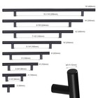 30pack Matte Black Kitchen Cabinet T Bar Handles Stainless Steel Drawer Pulls Us