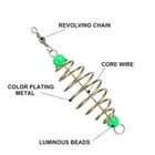 24 Spring Fishing Feeder Carp Bait Holder Steel Cage Coarse Tackle Luminous Bead