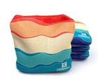 Professional Slide stick Cornhole Bags  set Of 8  - Tropical   Summer Waves