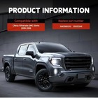 Tailgate Molding Cap Top Cover Compatible With 1999-2006 Chevrolet Silverado Gmc