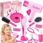 Pretend Play Beauty Set For Kids 3-8  Hair Salon Toys With Sound Dryer   Accesso