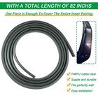 82  Extrusion Inner Fairing Batwing Seal Fit For 1996-2013 Harley